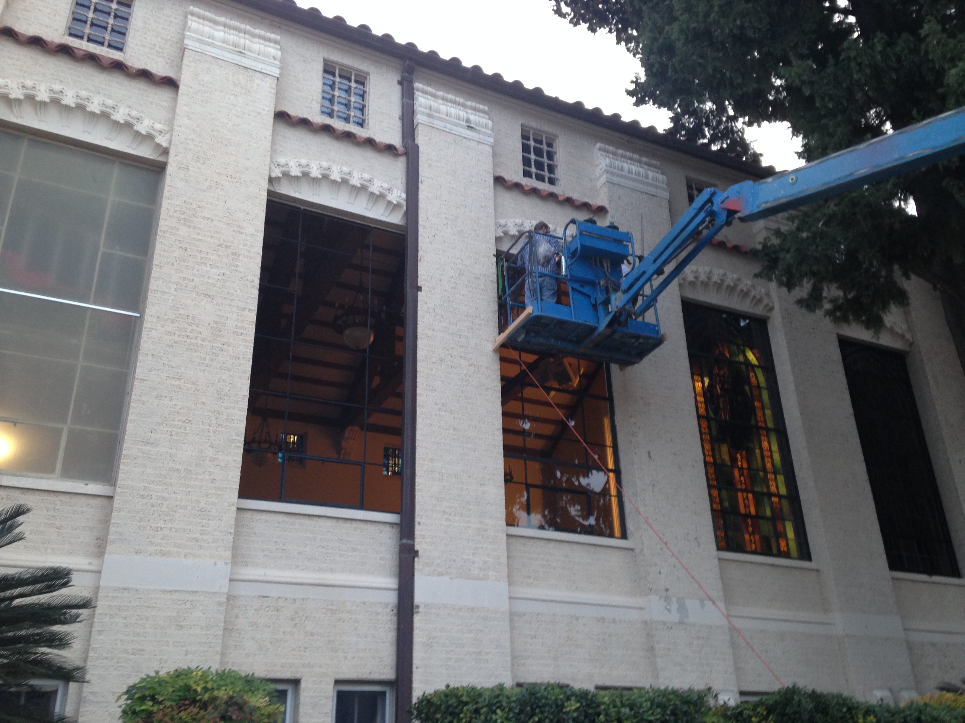 church stained glass restoration glazing