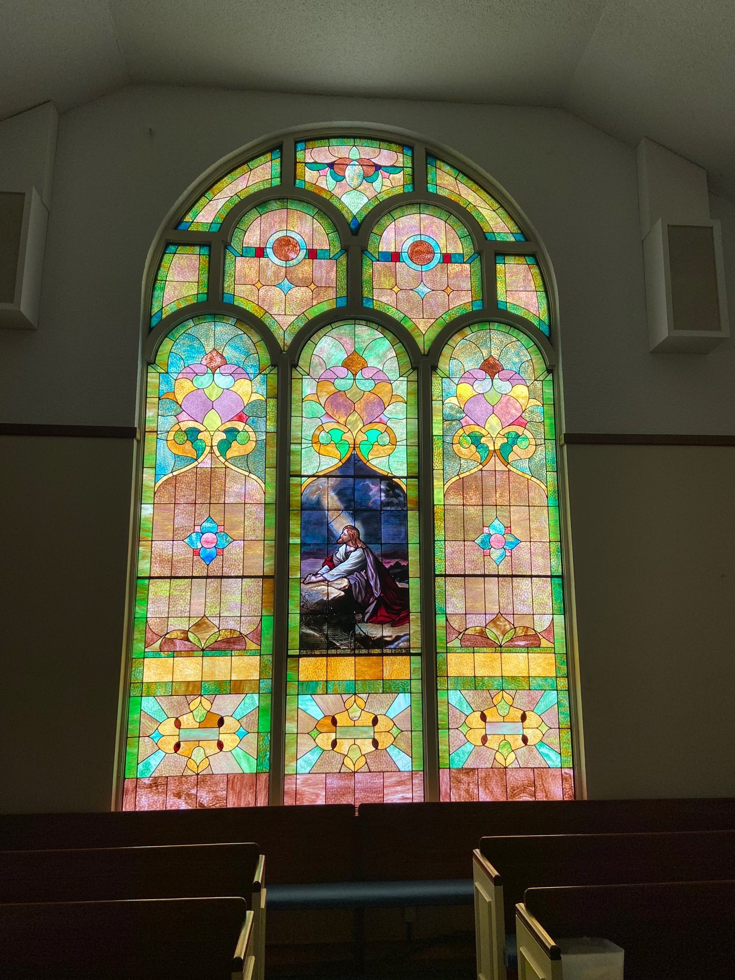 the rising church stained glass restoration