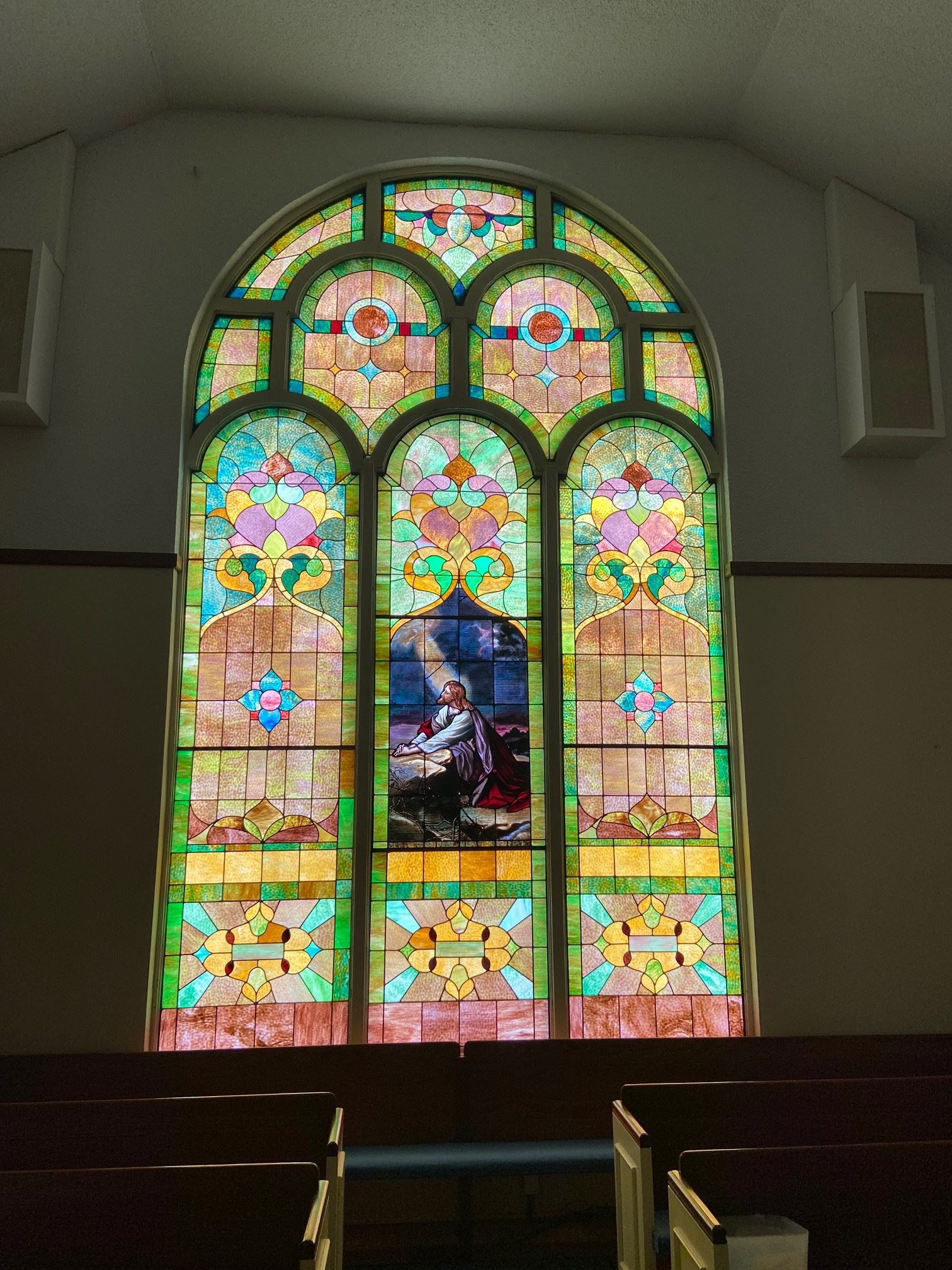 the rising church stained glass restoration