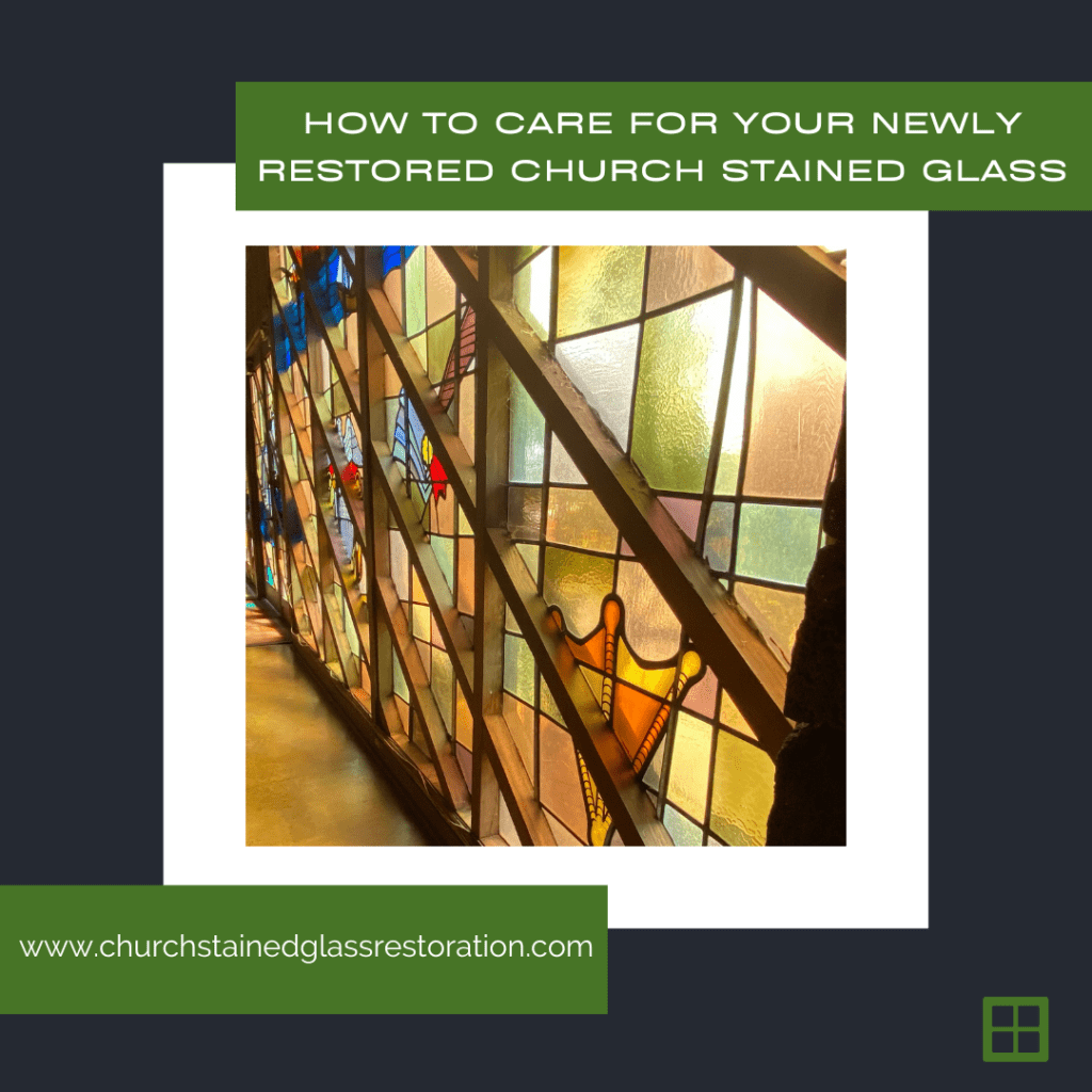 care restored church stained glass